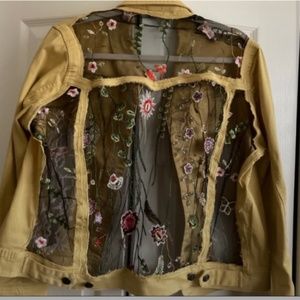 Designer Denim and Lace Jacket